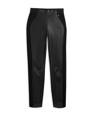 Leggings Ted Baker Faux leather Noir Femme | OOX-38757547